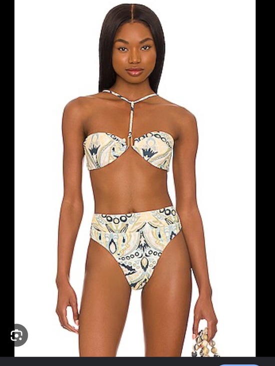 cult gaia Other - Ceres Printed High-Waist Bikini Set - aloe multicolor